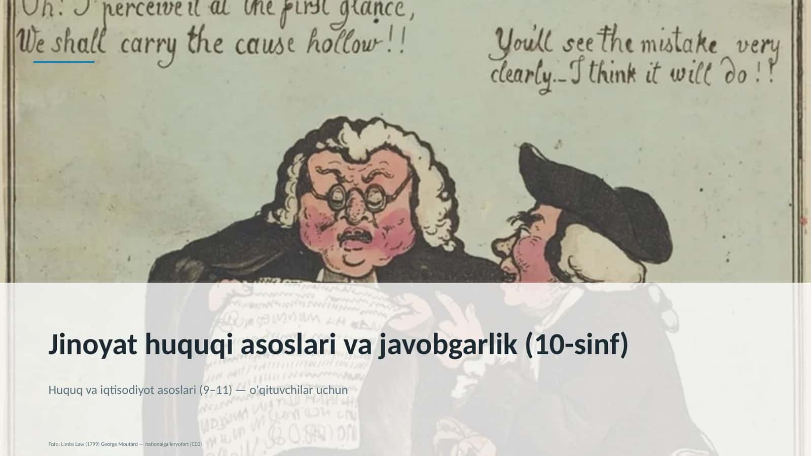 Jinoyat huquqi asoslari va javobgarlik (10-sinf) 1
