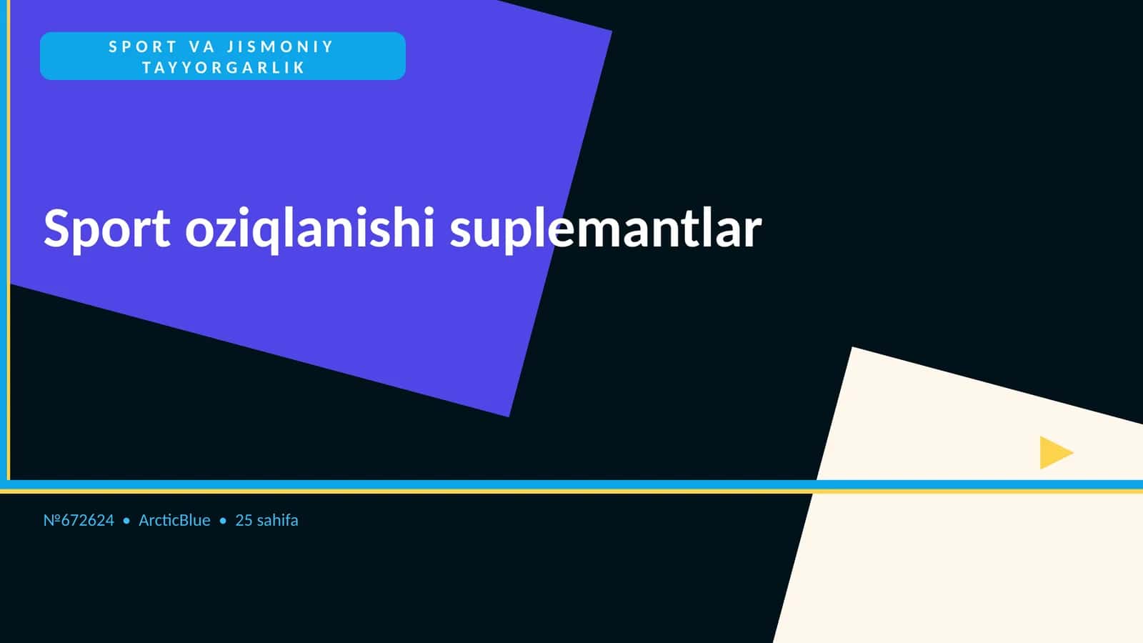 Sport va Jismoniy Tayyorgarlik 1