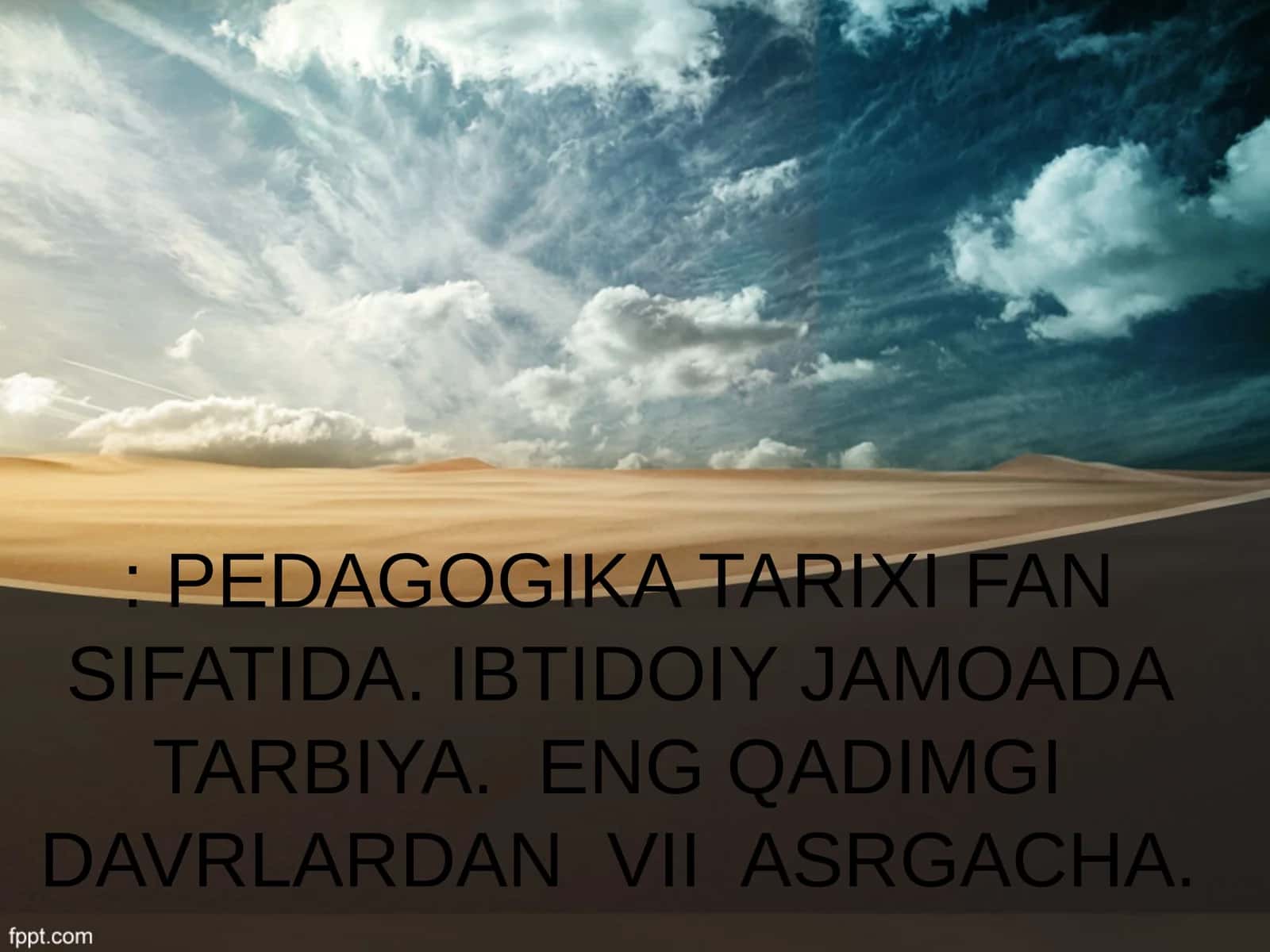 Pedagogika Tarixi Fan Sifatida 1