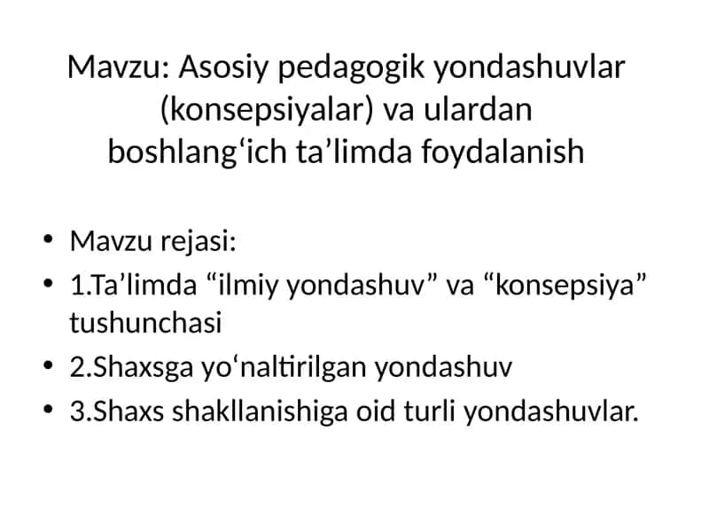 Muammoli ta'lim-rivojlanuvchi ta'lim texnologiyasi 1