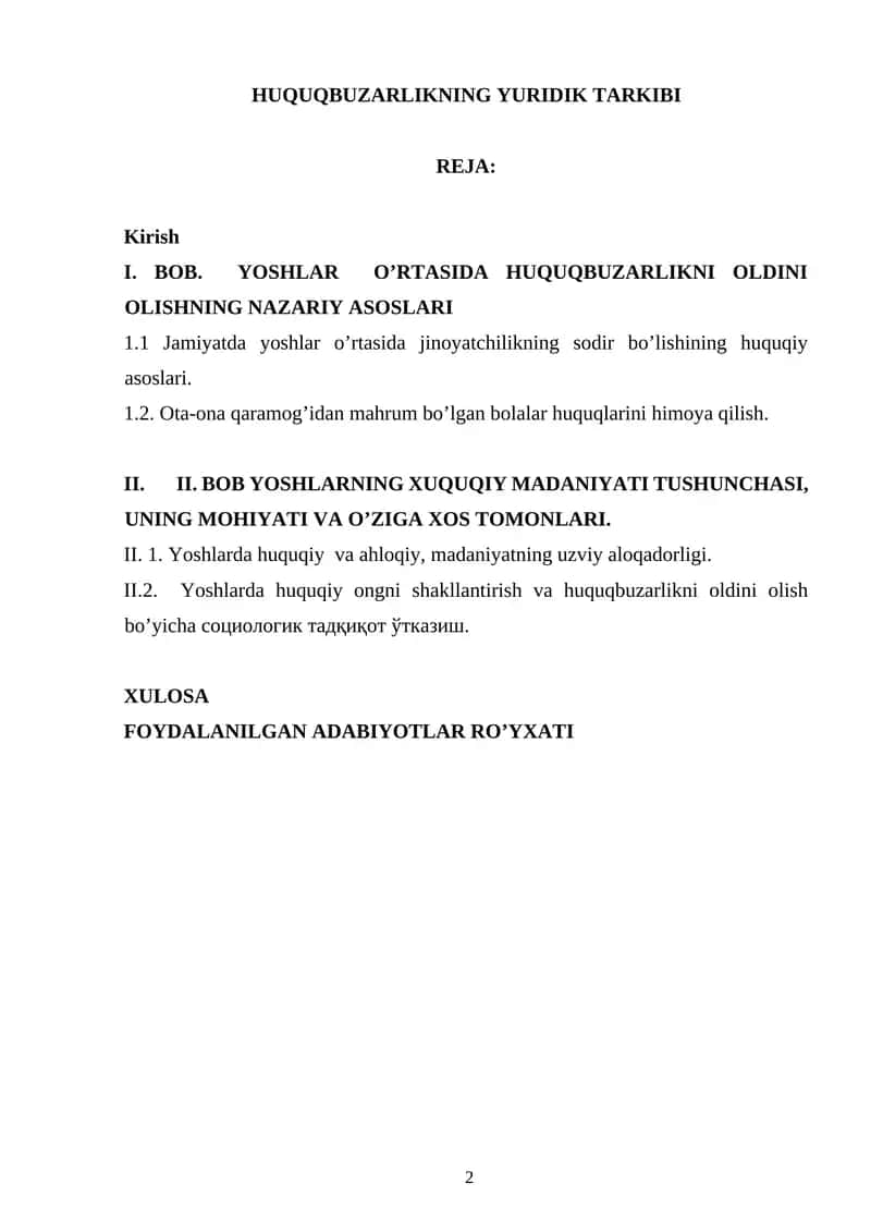 HUQUQBUZARLIKNING YURIDIK TARKIBI 1