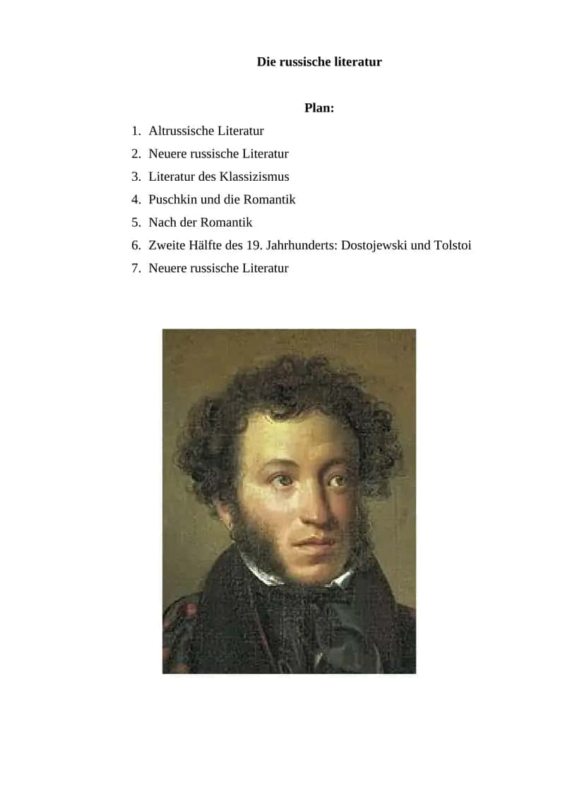 Die russische literatur 1