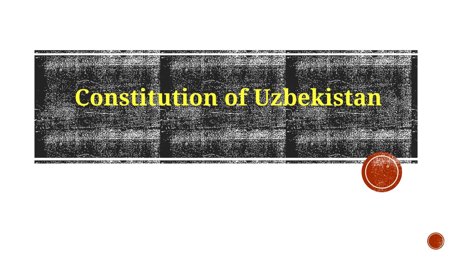 Uzbekistan Konstitutsiyasi 1