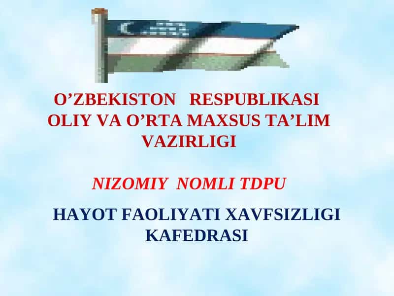 Texnogen tusdagi favqulodda vaziyatlar 1