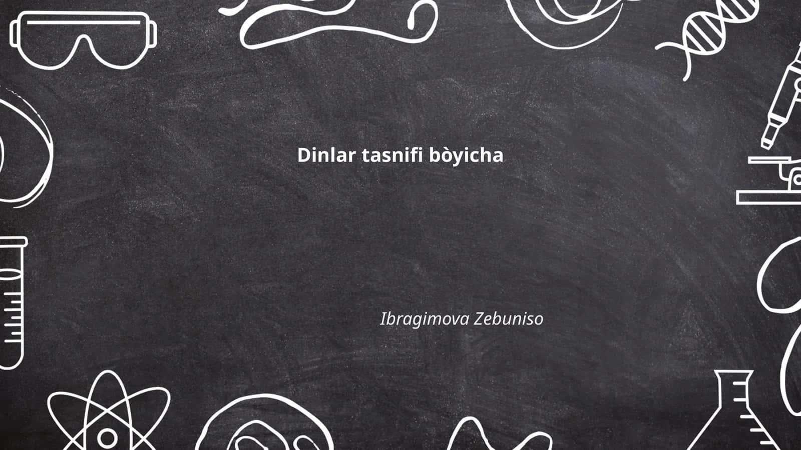 Dinlar Tasnifi Bòyicha 1