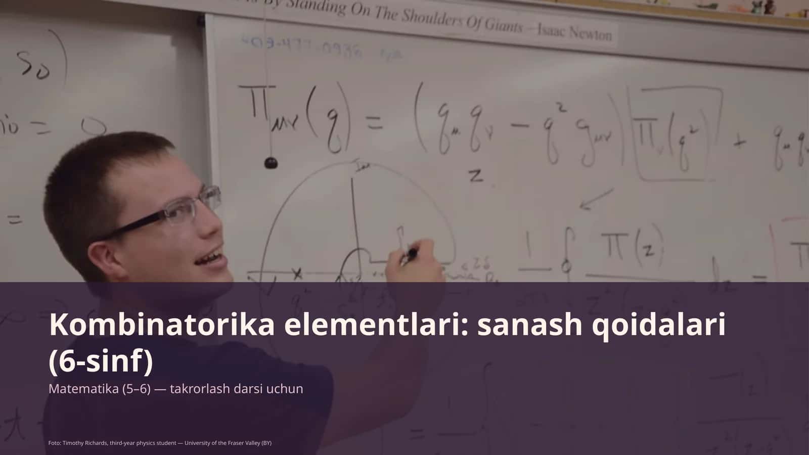 Kombinatorika elementlari: sanash qoidalari (6-sinf) 1