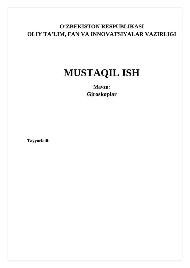 Giroskoplar 1