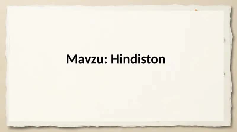 Hindiston 1
