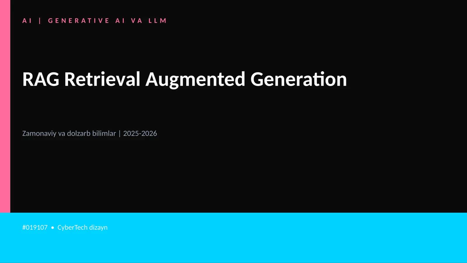 AI | GENERATIVE AI VA LLM 1