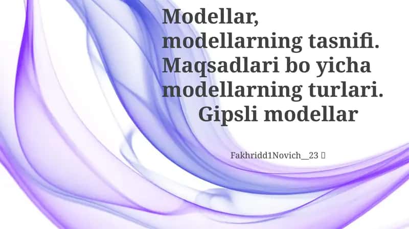 Gipsli modellar 1