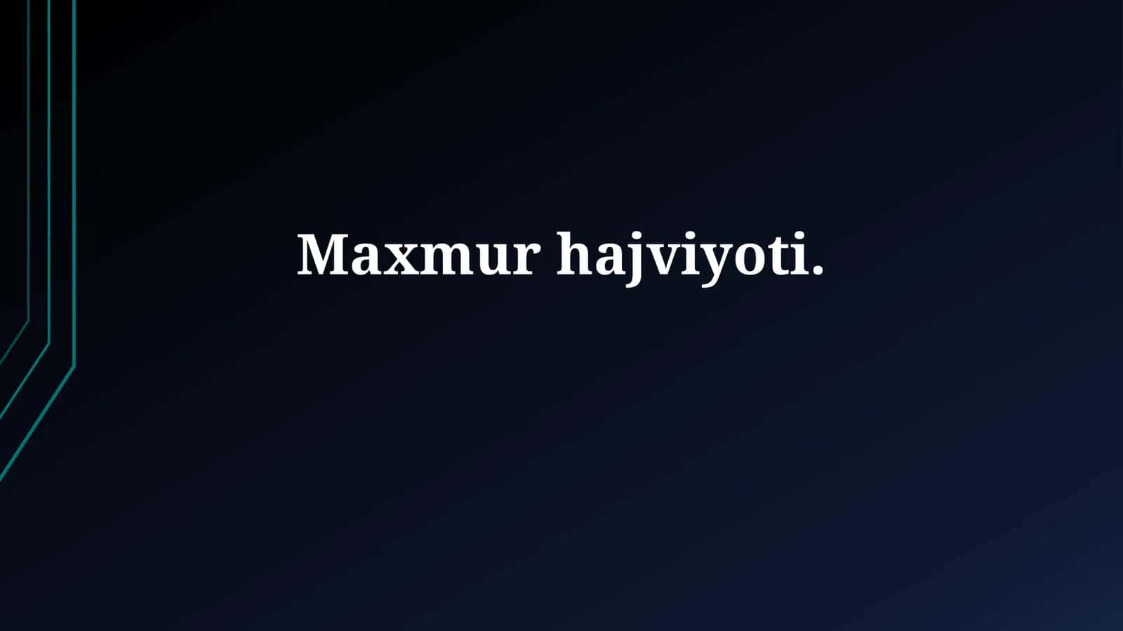 Maxmurhajviyoti 1