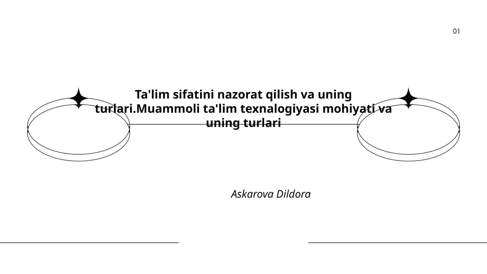 Ta'lim sifatini nazorat qilish va uning turlari 1