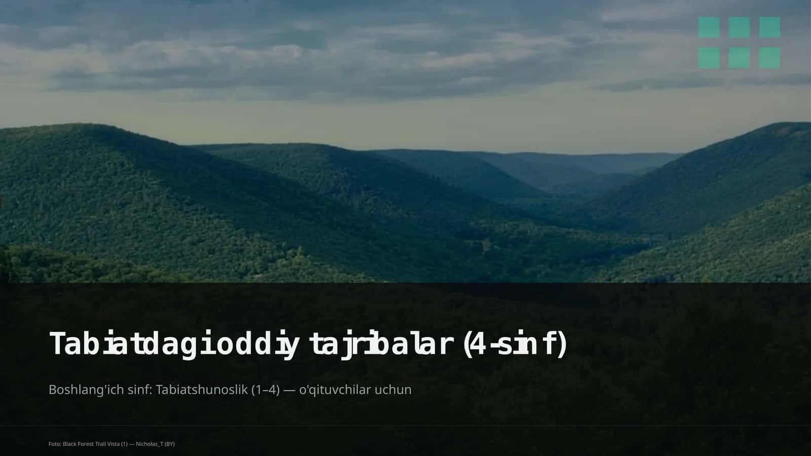 Tabiatdagi oddiy tajribalar (4-sinf) 1