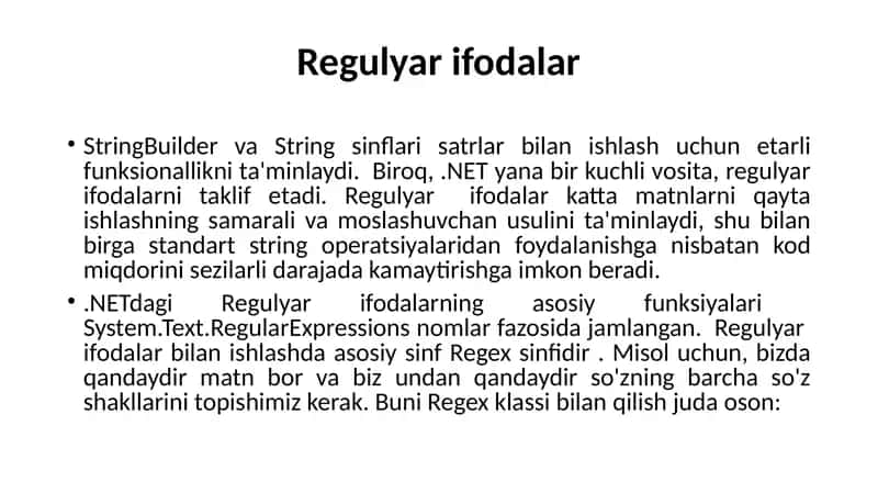 Regulyar ifodalar 1