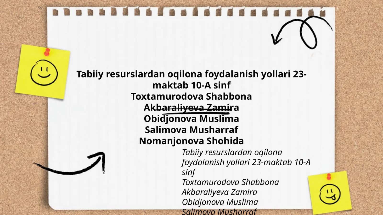 Tabiiy resurslardan oqilona foydalanish yollari 1