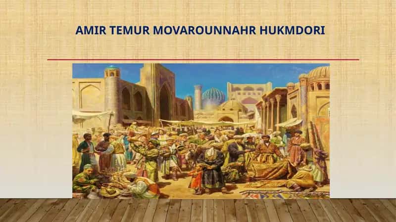 Amir Temur Movarounnahr hukmdori 1