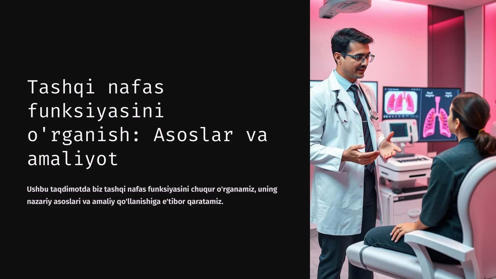 Tashqi nafas funksiyasini o'rganish: Asoslar va amaliyot 1