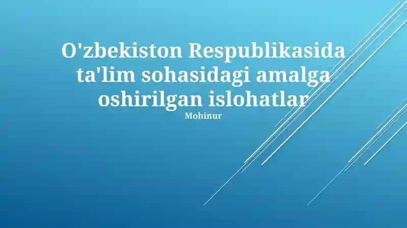 Erta bolalik ta'limini mustahkamlash 1