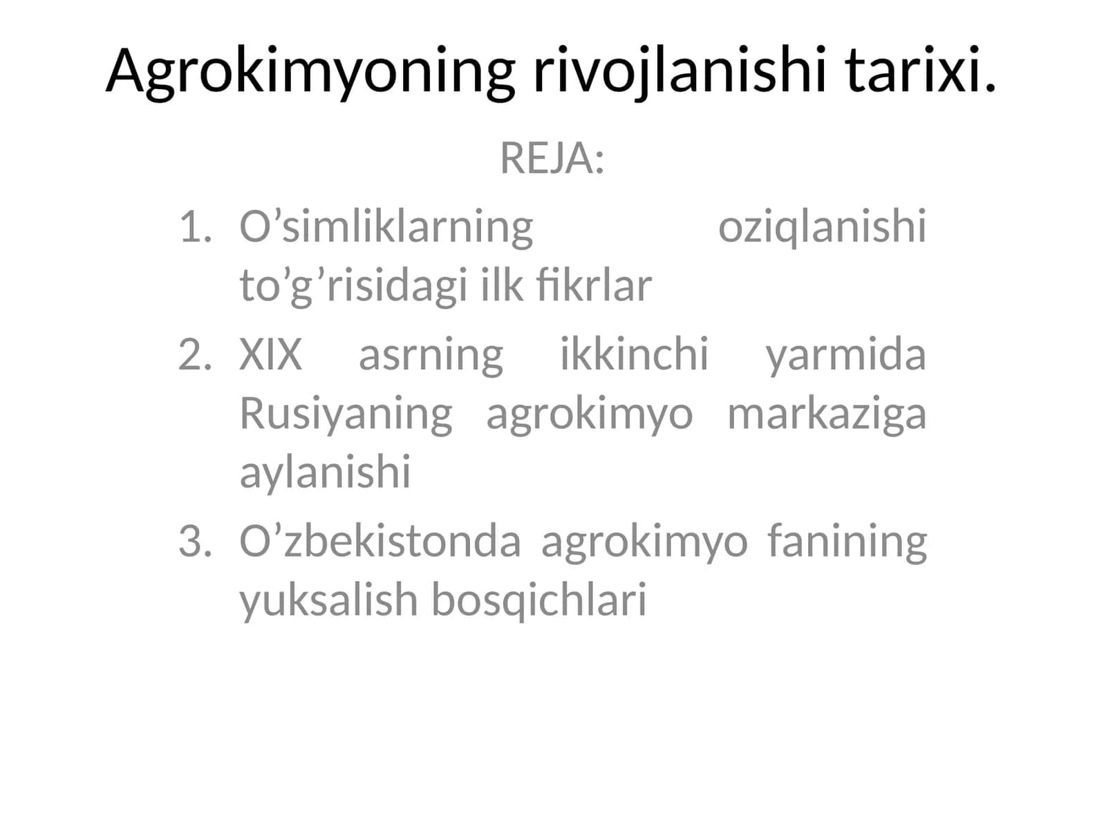 O’simliklarningoziqlanishi to’g’risidagi ilk fikrlar 1