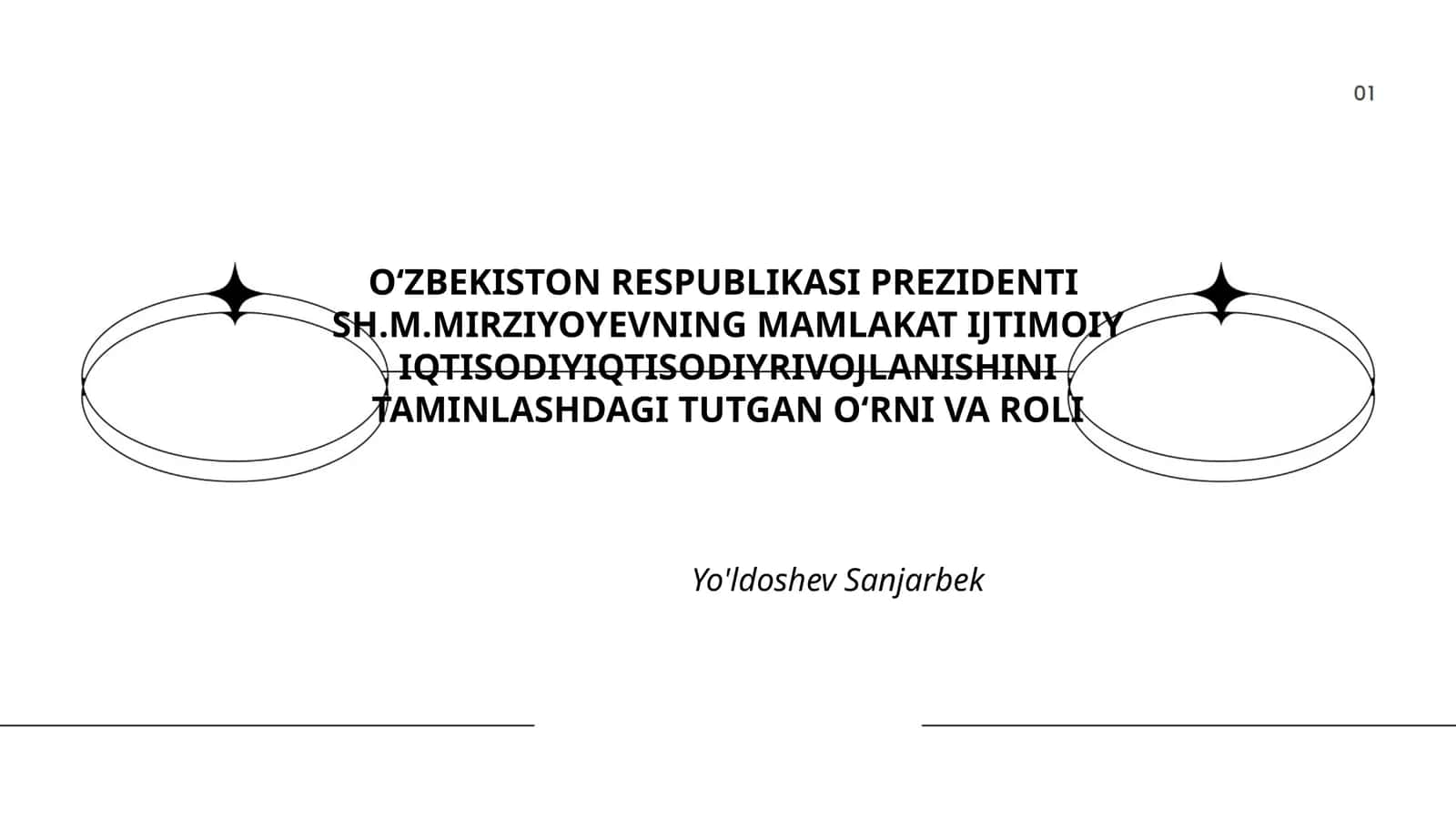 Shavkat Mirziyoyevning iqtisodiy islohotlari 1