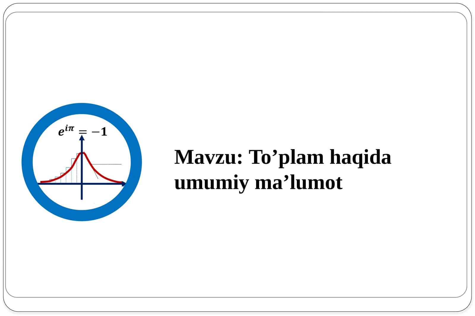 Matematika 1