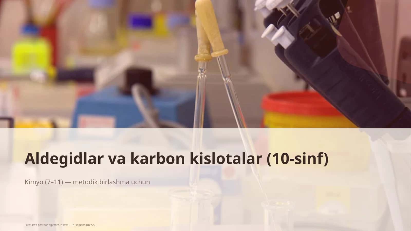 Aldegidlar va karbon kislotalar (10-sinf) 1