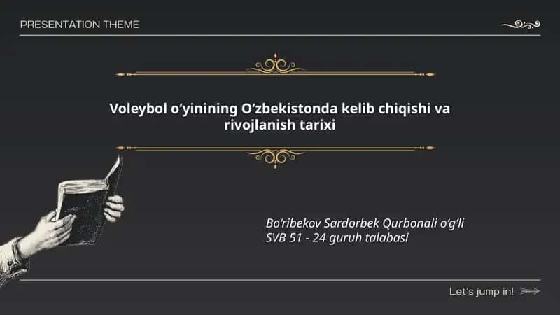 Voleybol o‘yinining O‘zbekistonda kelib chiqishi va rivojlanish tarixi 1