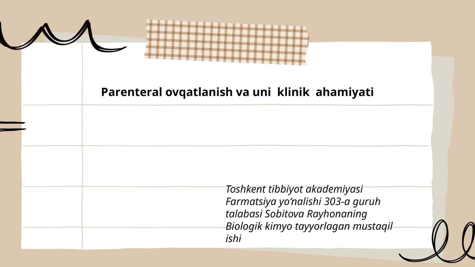 Раrеntеrаl ovqatlanish va uni klinik ahamiyati 1