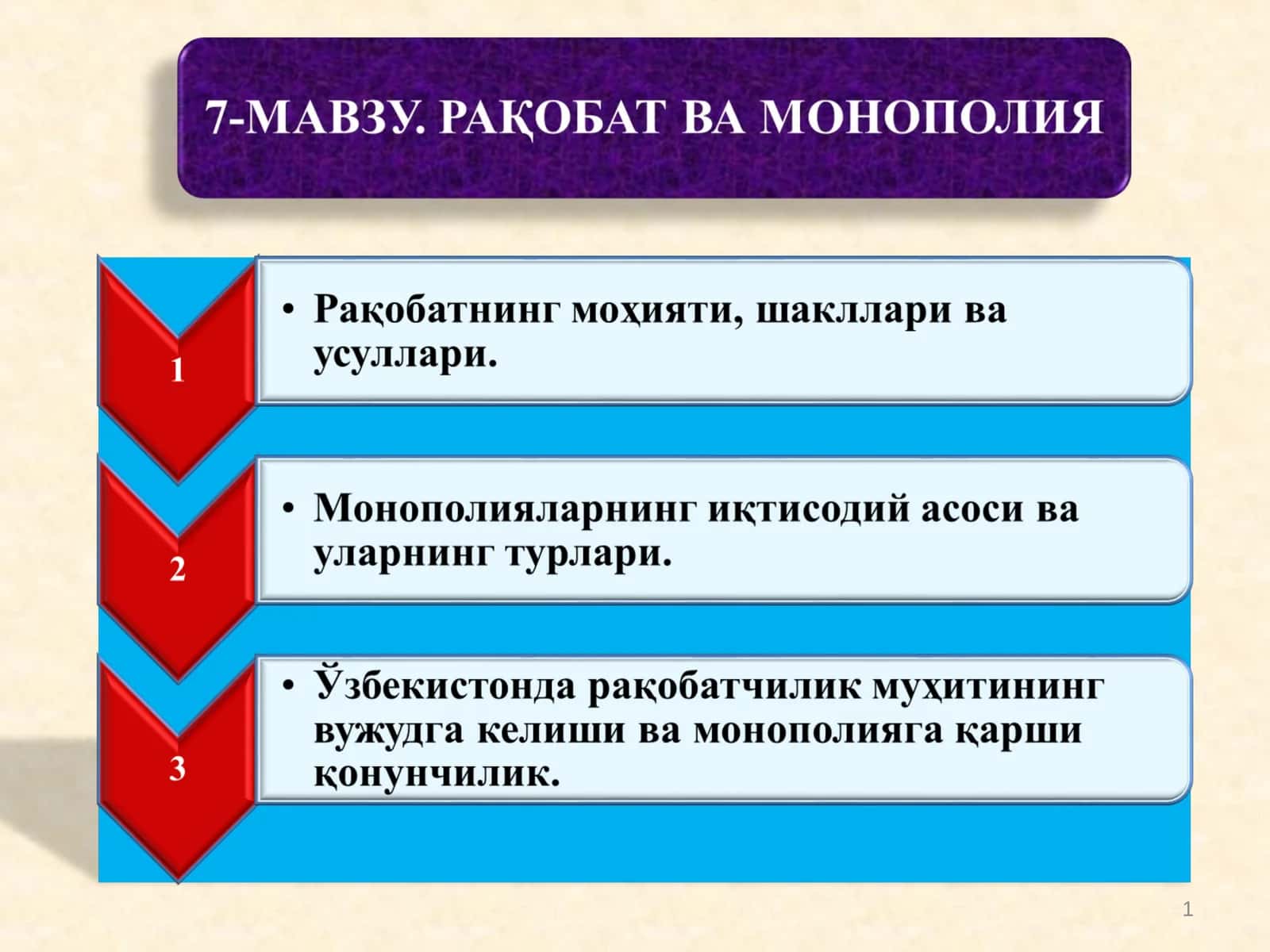 Рақобат 1
