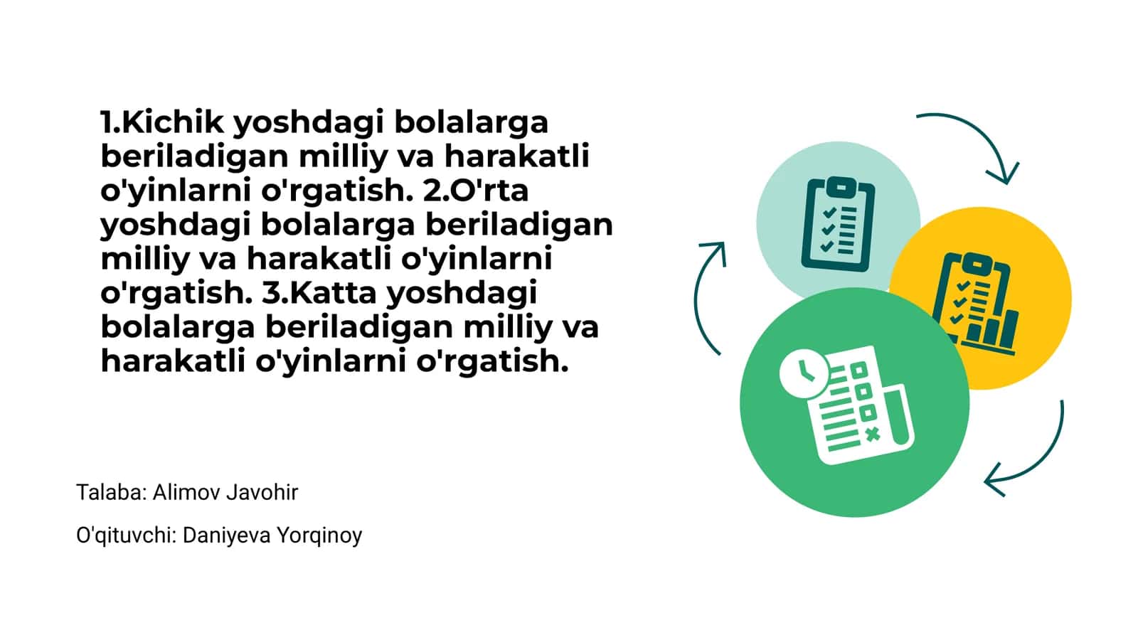 Kichik yoshdagi bolalar uchun milliy o'yinlar 1
