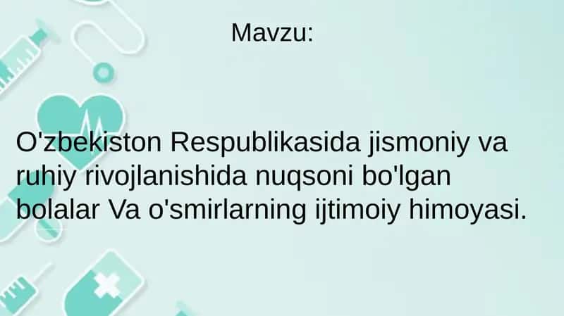 Jismoniy va ruhiy rivojlanish 1