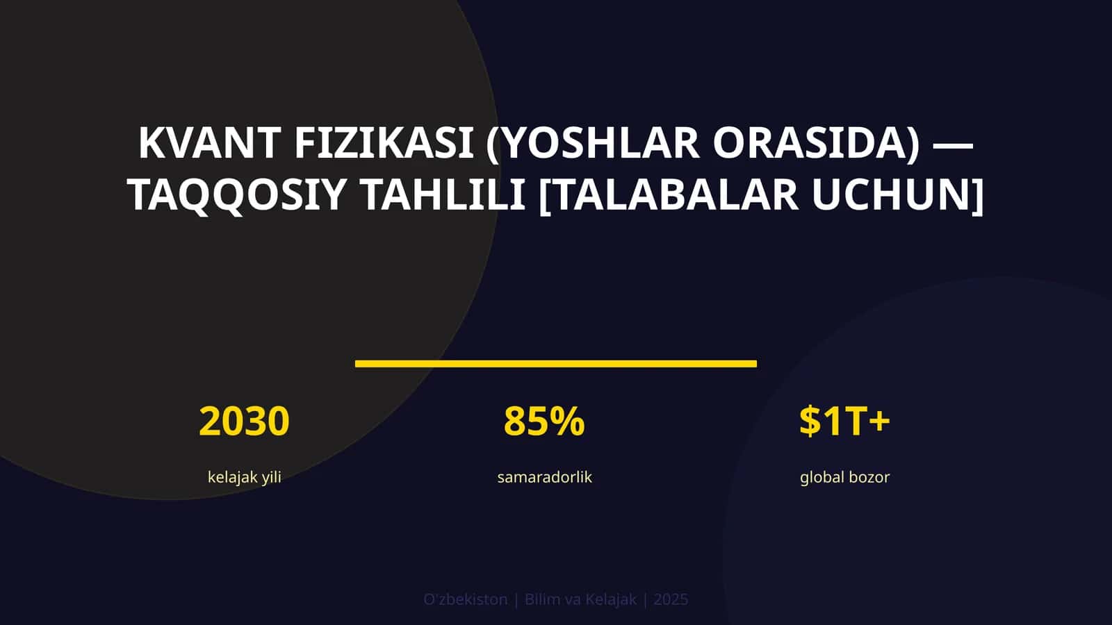 Kvant fizikasi (yoshlar orasida) — taqqosiy tahlili [talabalar uchun] 1