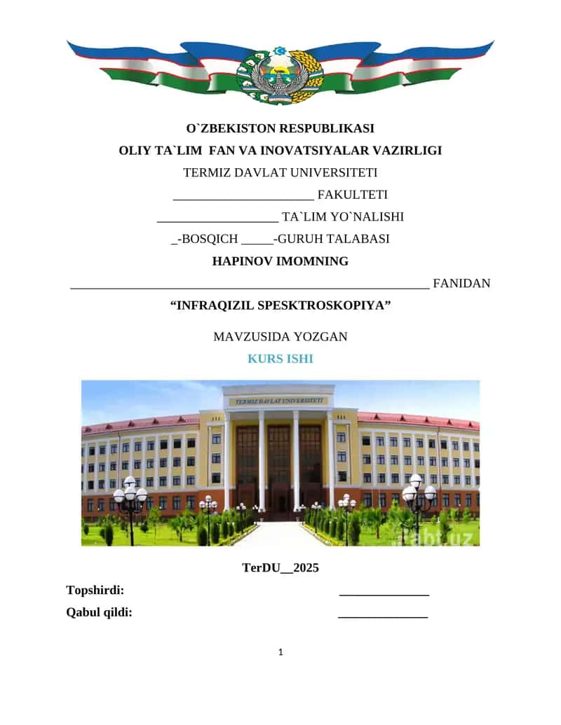 INFRAQIZIL SPESKTROSKOPIYA 1