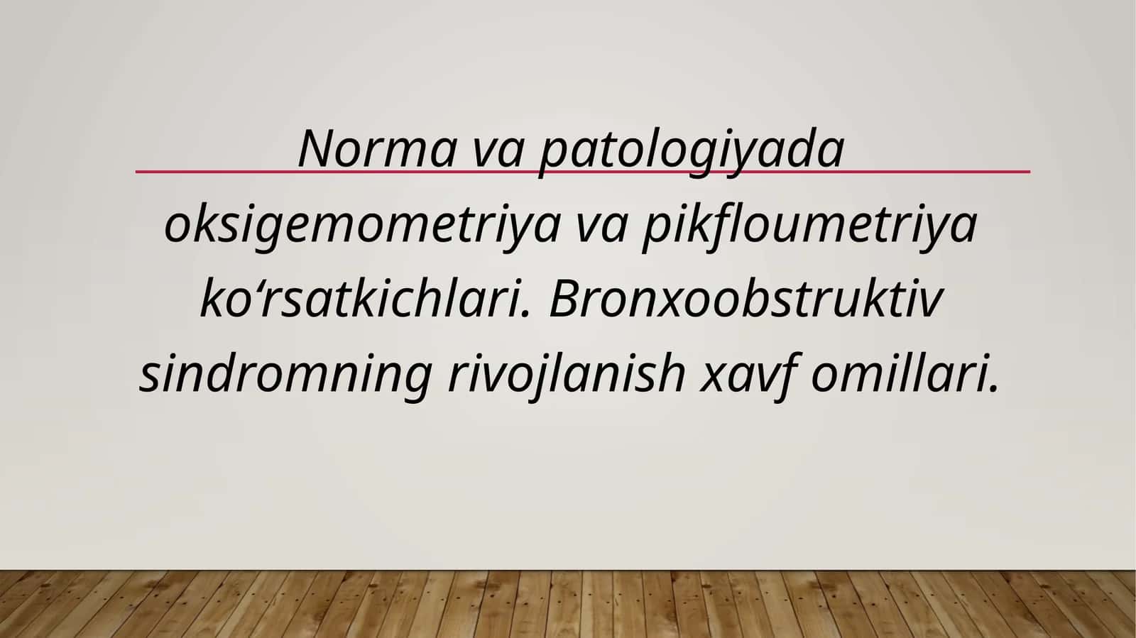 Norma va patologiyada oksigemometriya va pikfloumetriya ko‘rsatkichlari 1