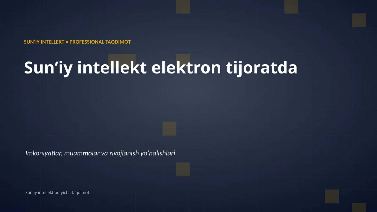 Sunʼiy intellekt elektron tijoratda 1