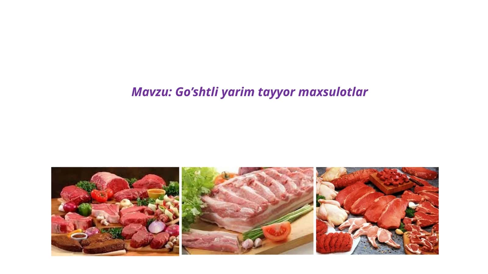 Go‘shtli yarim tayyor maxsulotlar 1
