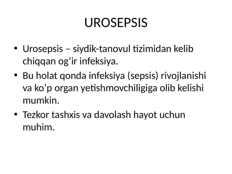 Urosepsis 1