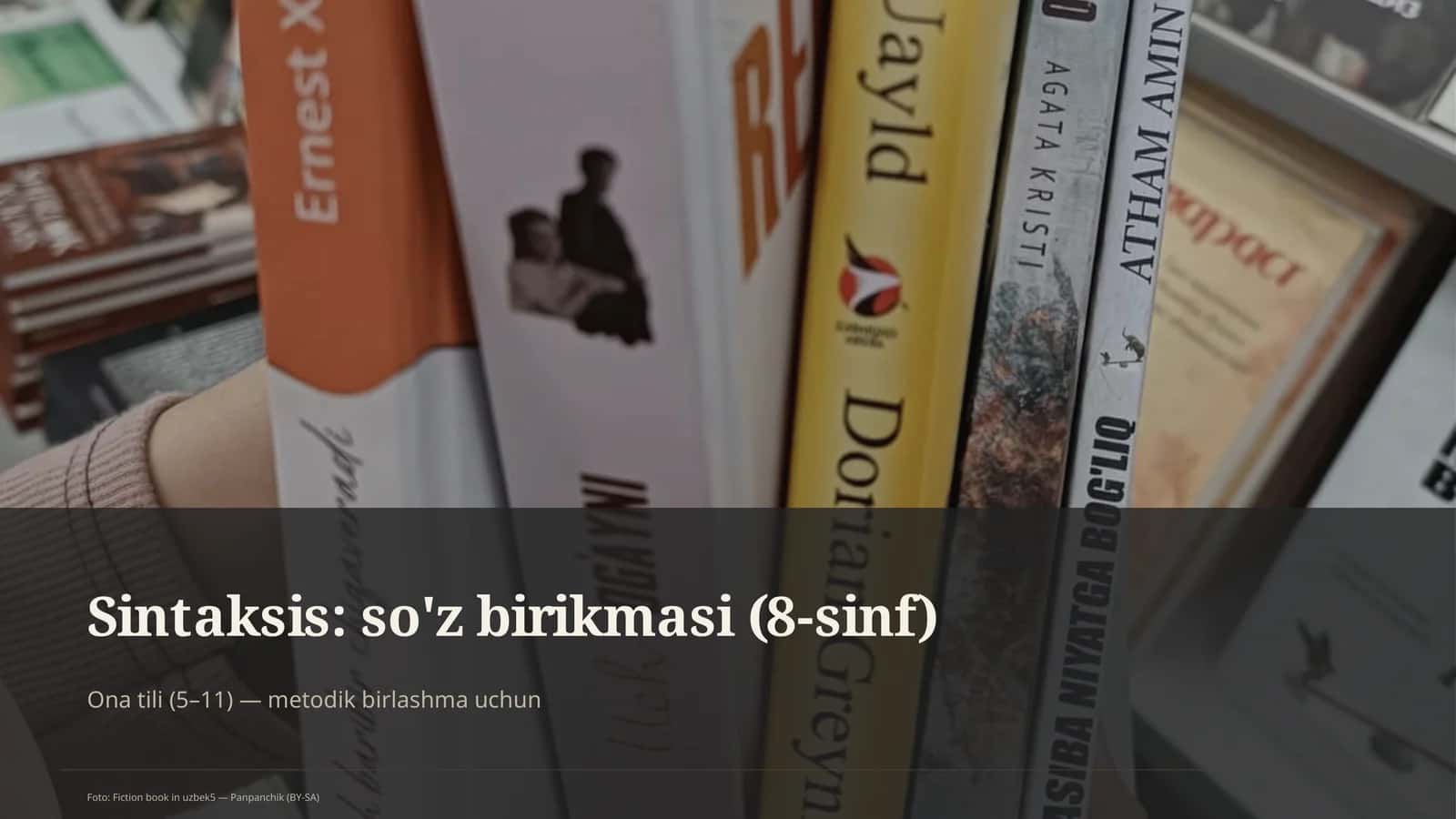 Sintaksis: so'z birikmasi (8-sinf) 1