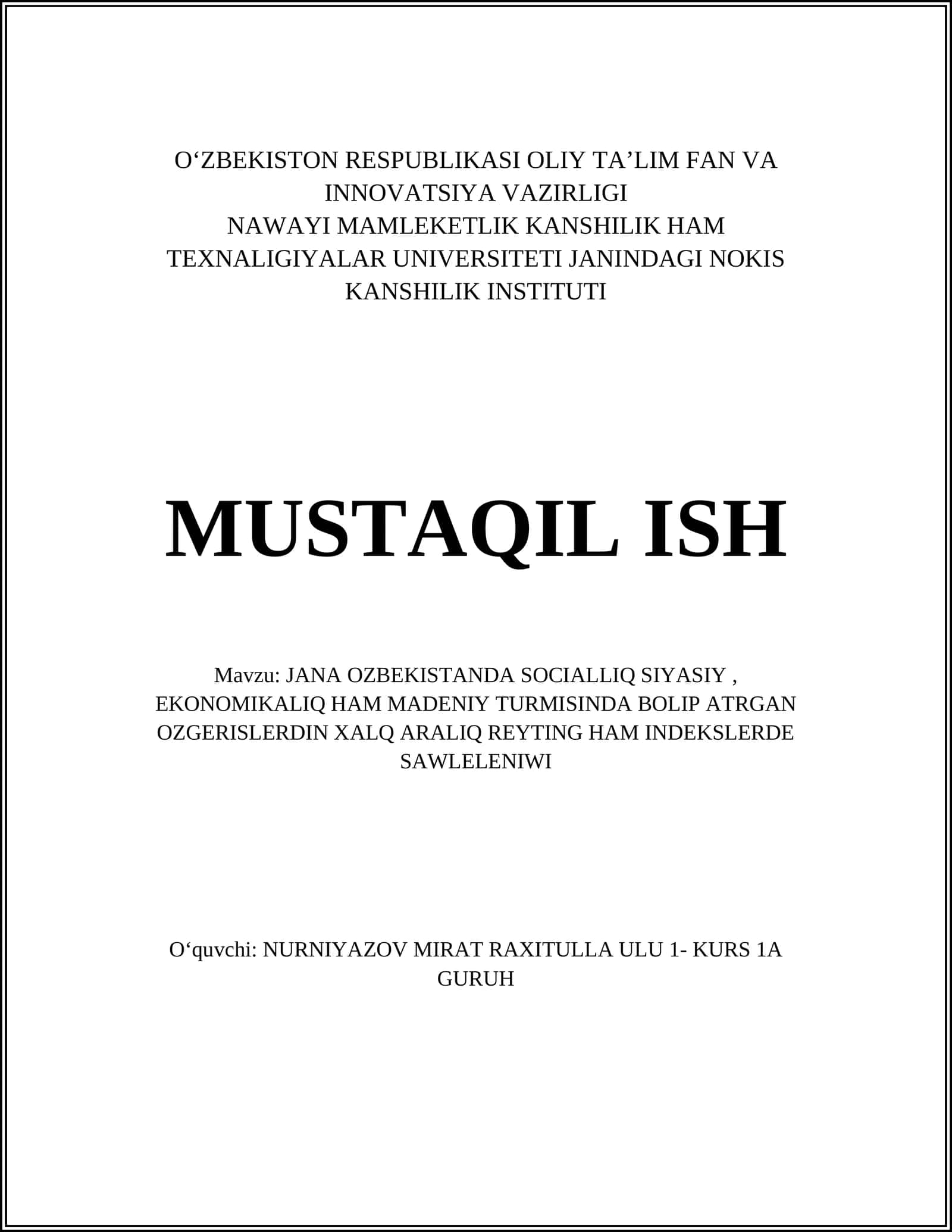 Siyosiy barqarorlik indeksi 1