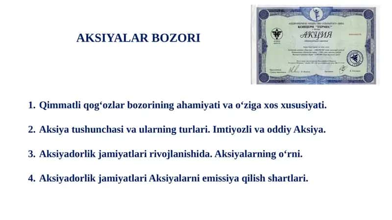 Qimmatliq og'ozlar bozori 1