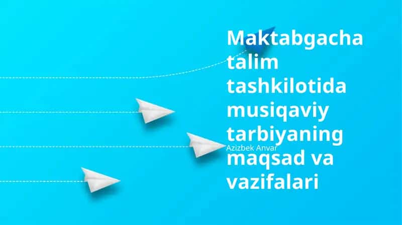 Musiqaviy tarbiya 1