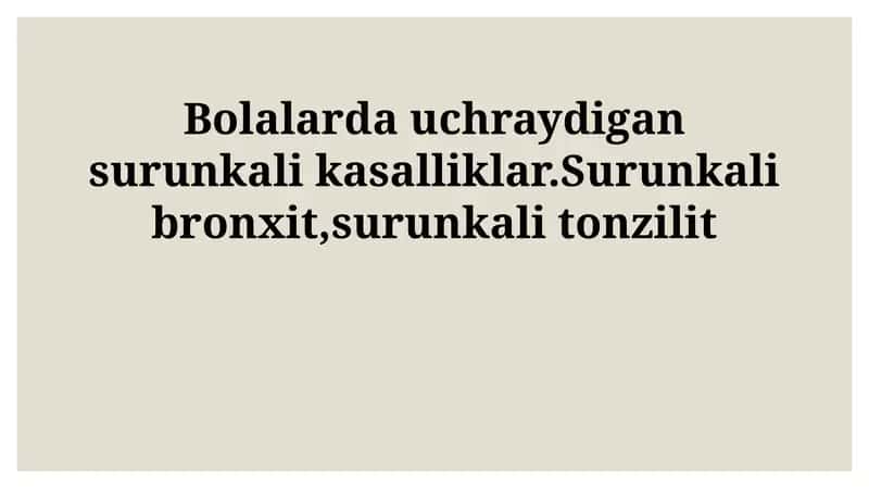 Surunkali tonzillitni diagnostika qilish usullari 1