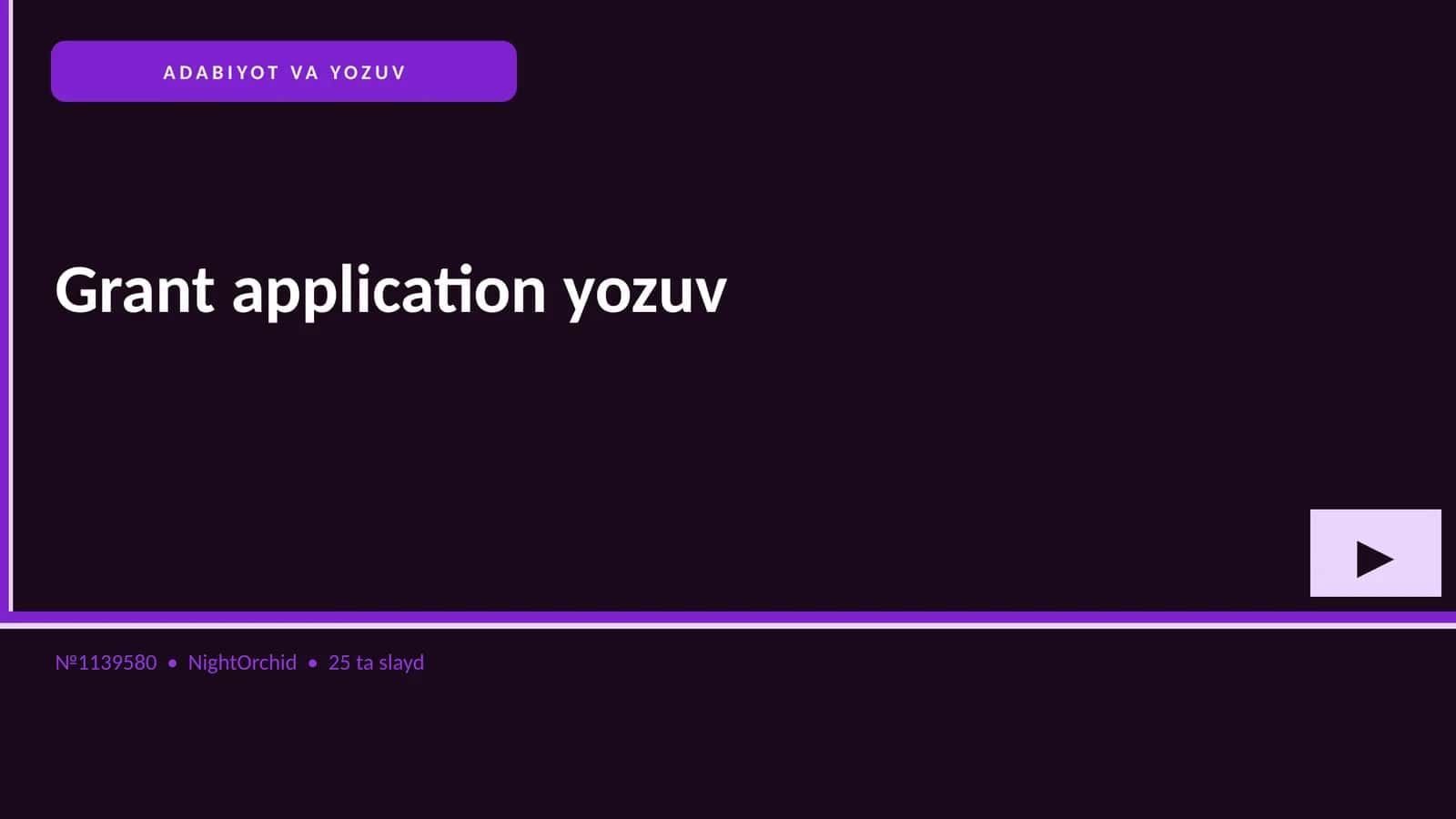 ADABIYOT VA YOZUV 1