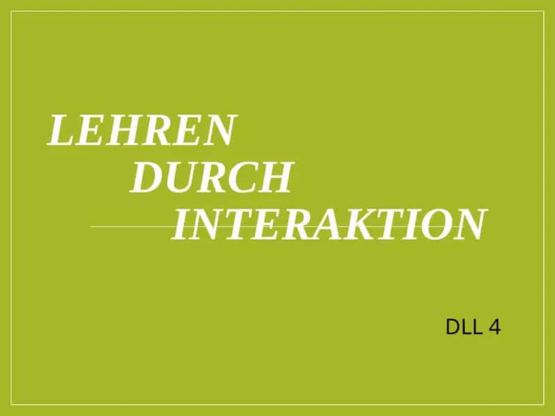 LEHREN DURCH INTERAKTION 1