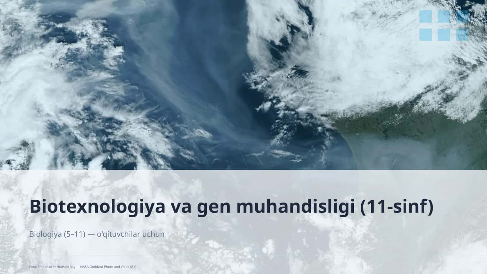 Biotexnologiya va gen muhandisligi (11-sinf) 1