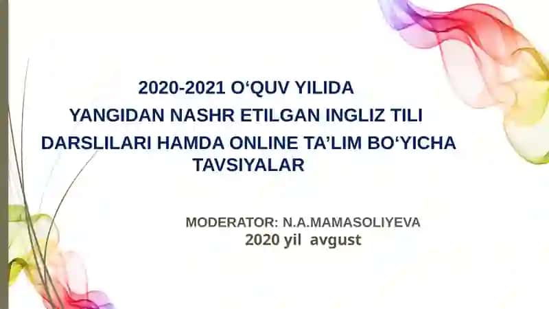 O‘quv qo‘llanmalar 1