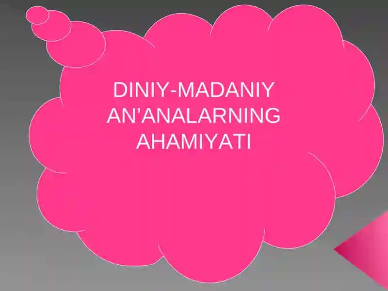 DINIY-MADANIY AN’ANALARNING AHAMIYATI 1