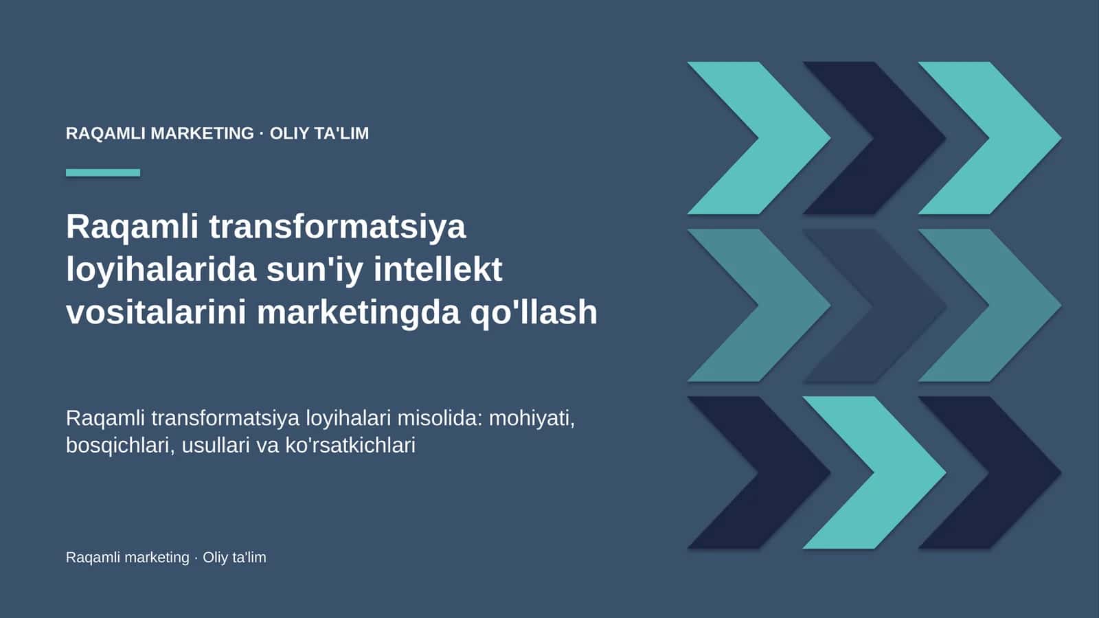 raqamli transformatsiya loyihalarida sun'iy intellekt vositalarini marketingda qo'llash 3329 1