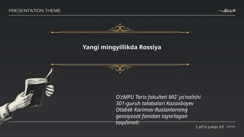 Yangi mingyillikda Rossiya 1