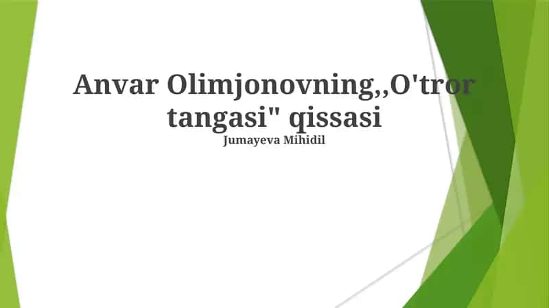 O'tror Tangasi 1
